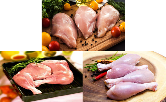 Combo ( Chicken Breast 500g + Chicken whole legs 500g + Chicken Drumsticks/ legs 500g)